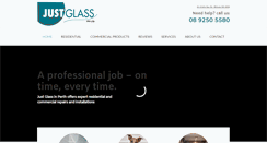 Desktop Screenshot of justglass.com.au